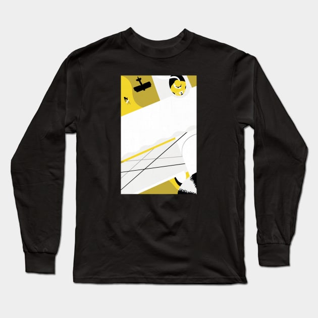 Desert plane Long Sleeve T-Shirt by Neil Webb | Illustrator